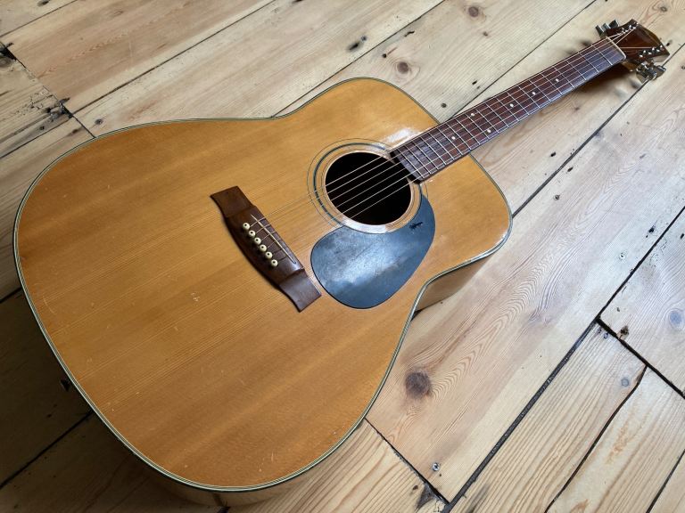 1980s Harmony H6565N Acoustic Guitar Korea Roadworn