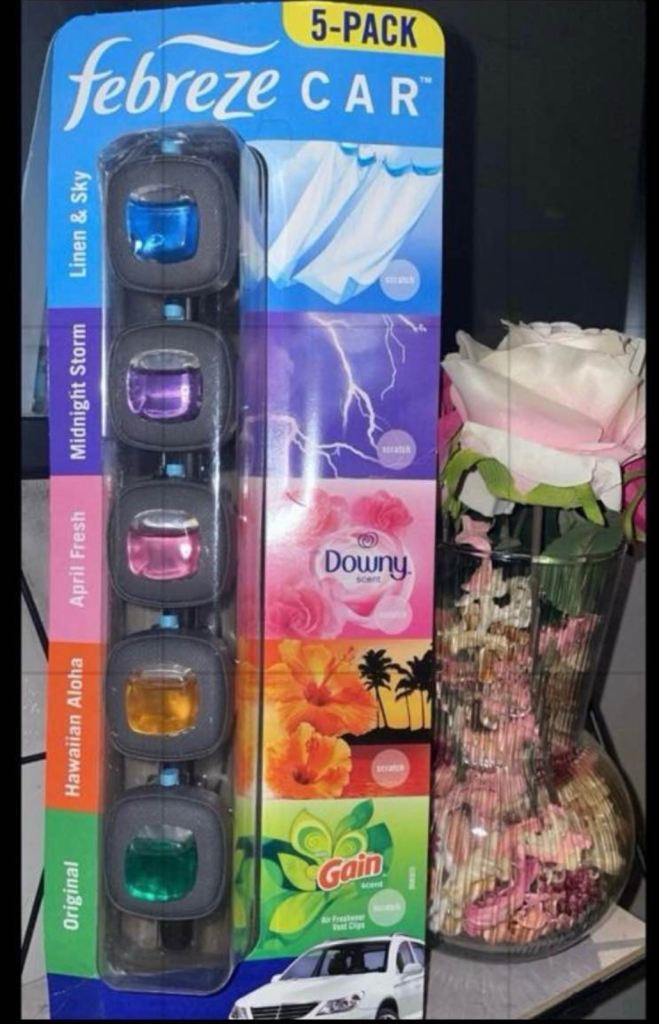 Febreze Car Vent Clips (5-Pack, Multi-Scent)•America import 