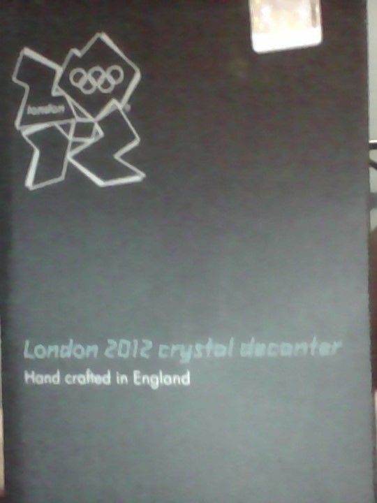 official LONDON 2012 crystal decanter BOXED 