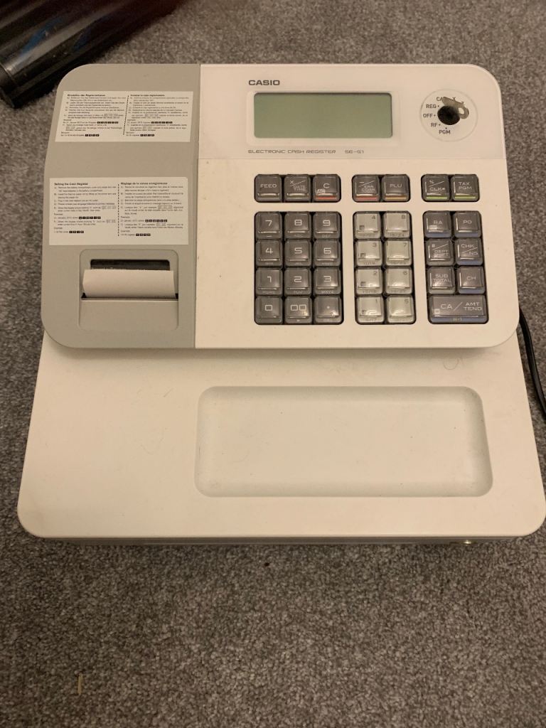 Electric till and barcode scanner 