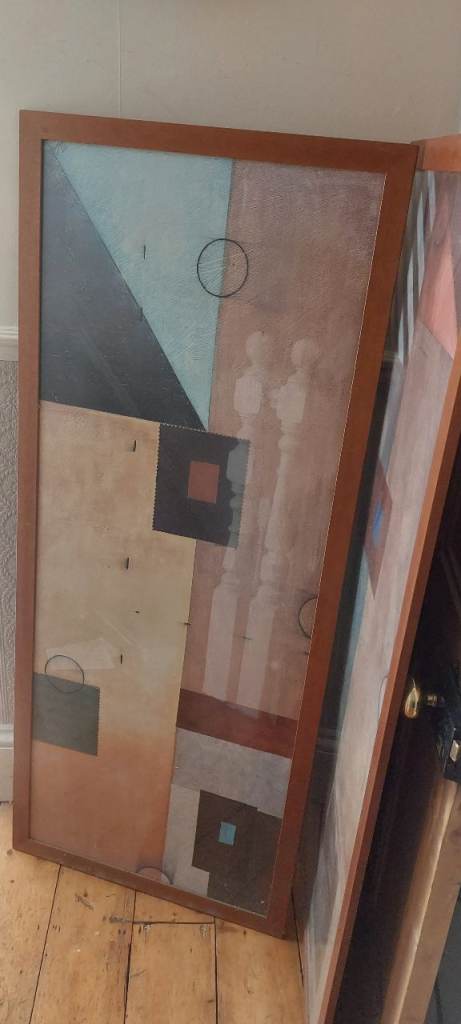 Large wall framed art - 2 pieces 