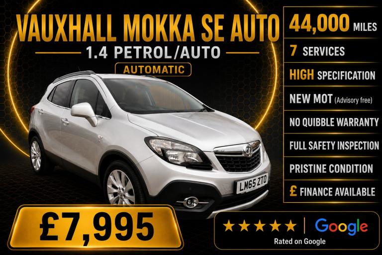 2015 Vauxhall Mokka 1.4T SE 5dr Auto HATCHBACK Petrol Automatic