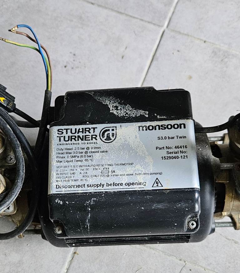 Stuart Turner Monsoon Shower Pump