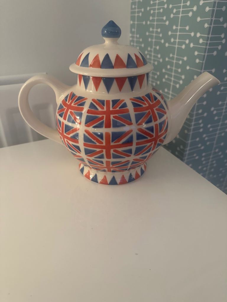 EMMA BRIDGEWATER 1st Quality Large UNION JACK TRULY GREAT 4 Cup Teapot - Unused