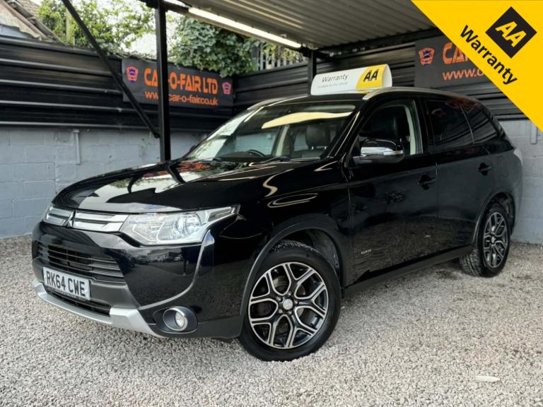 MITSUBISHI OUTLANDER 2.2 DI-D GX3 Black Auto Diesel 2014+FULL SRVC HIST+1 F-KEPR