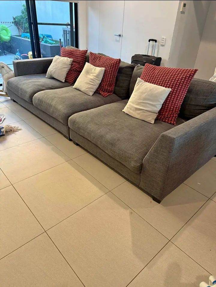Sofa and pillows