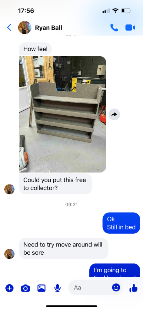 Shelving for transit custom 