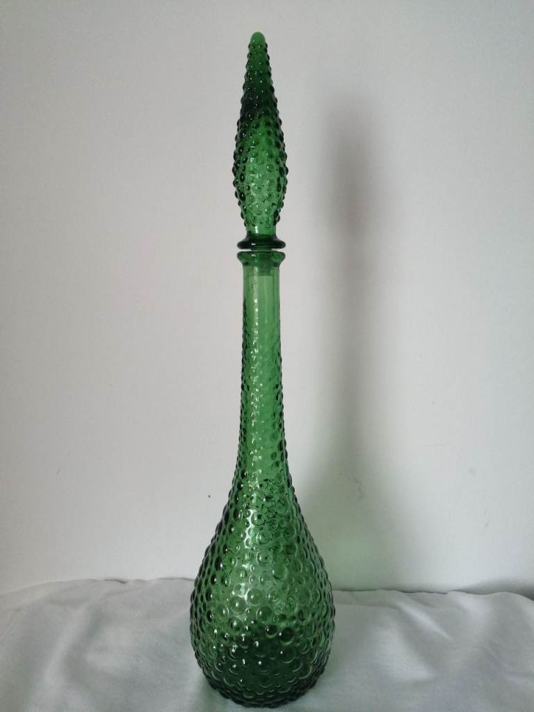Genie bottle decanter by Empoli, Italy Height 22 inches