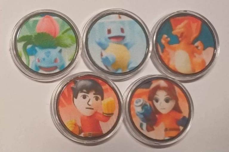 Custom Smash Bros. Amiibo Coins - Request Any Characters - Made to Order