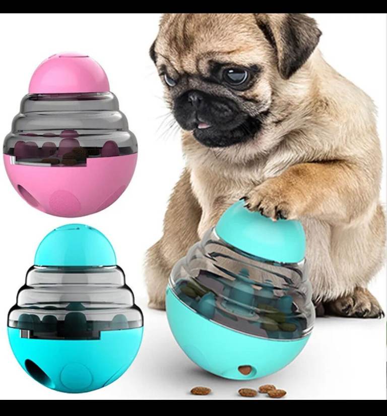 Tumbler pet toy food dispenser ball dog puppies 