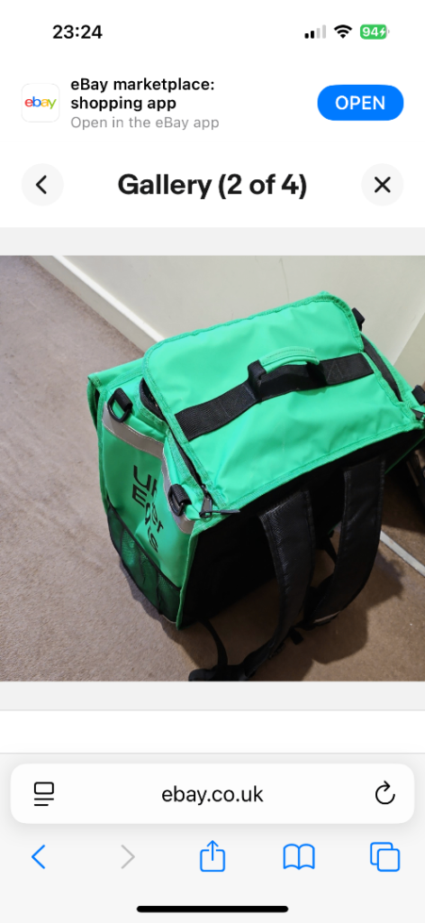 Uber eats bag
