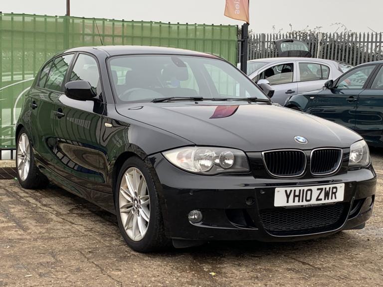 BMW 1 SERIES 2.0 118d M Sport 5 door Black Manual Diesel 2010