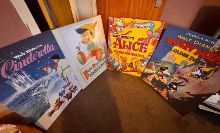 Four Disney prints