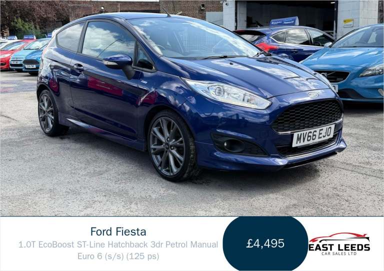 2016 Ford Fiesta 1.0T EcoBoost ST-Line Hatchback 3dr Petrol Manual Euro 6 (s/s) (125 ps) Hatchbac...