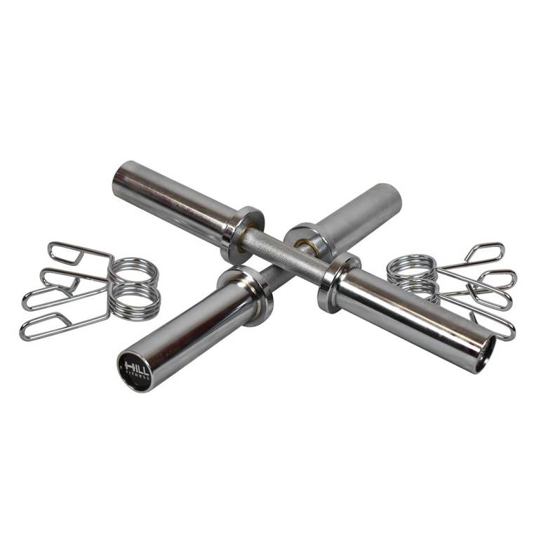 *SALE* Function Series Olympic Dumbbell Handle Pair with Spring Collars - Weights Gym Bar