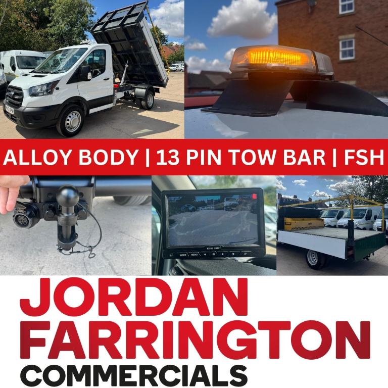 2023 FORD TRANSIT 350 EURO 6 ALLOY BODY RWD DRW SINGLE CAB TIPPER