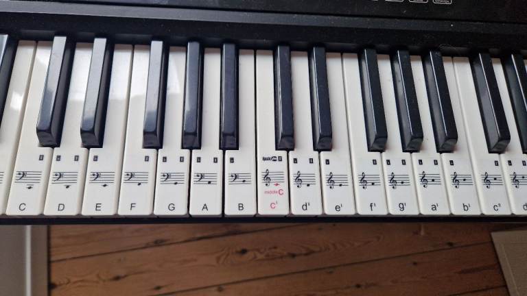 RockJam RJ761 61-Key Digital Piano Keyboard with Stand and Headphones