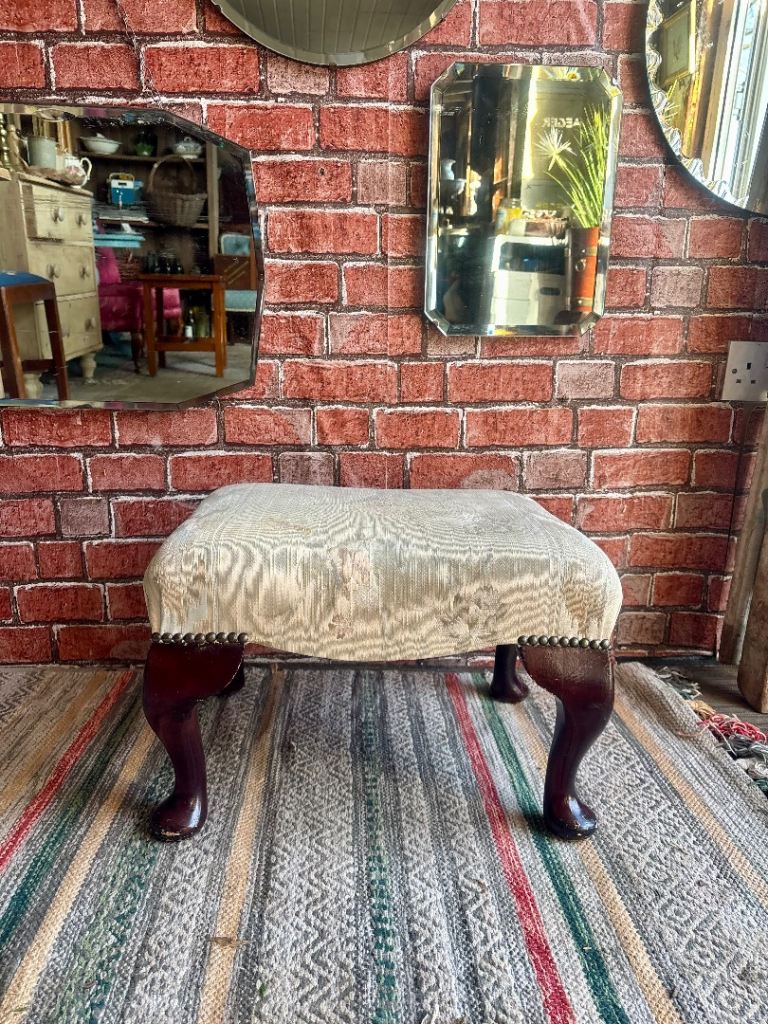 A Vintage upholstered footstool/stool