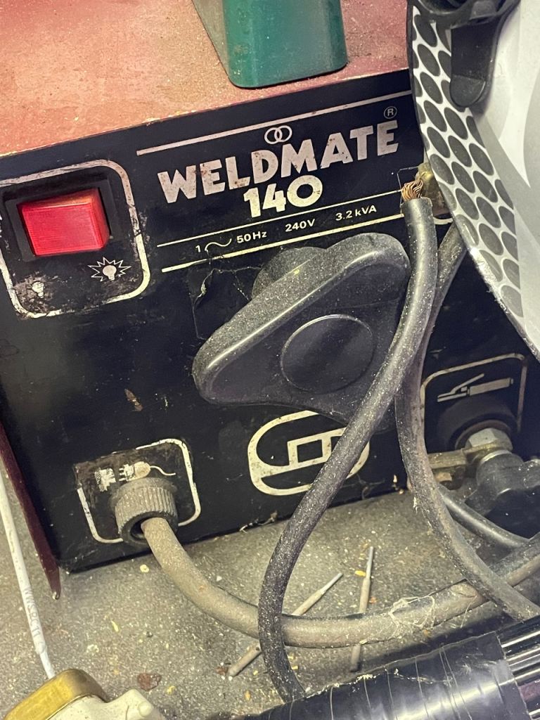Weldmate 140 Welder with Welding Mask – Fair Condition