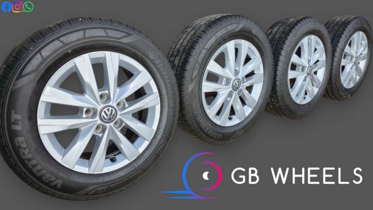 Genuine Volkswagen Transporter Clayton 16" Alloy Wheels 7E0601025N T5 T6