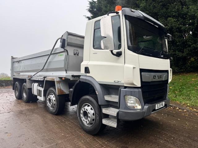 2019 19 DAF CF 450 EURO 6 8x4 Boweld steel tipper weigher sheet air tail-gate