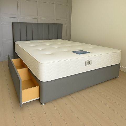 Premium Divan Beds w Drawer Storage –Perfect for Homes, Flats & Guest Rooms -All Sizes Available **