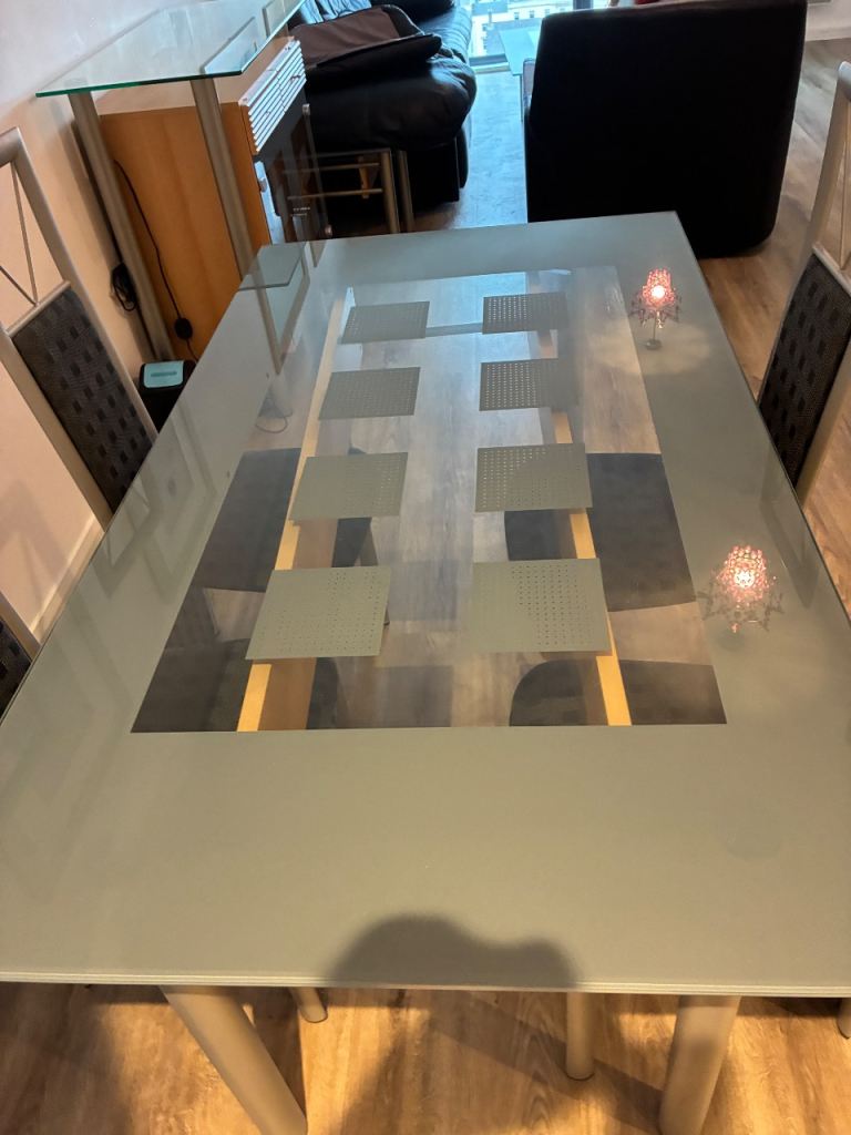 Dining table and chairs
