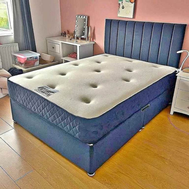Double Bed with Mattress and Headboard – ORDER NOW 