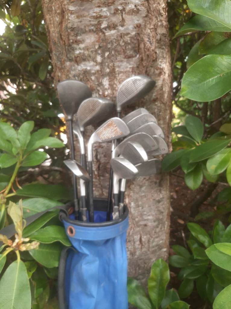 Used Golf Club Set with Blue Bag – Fair Condition