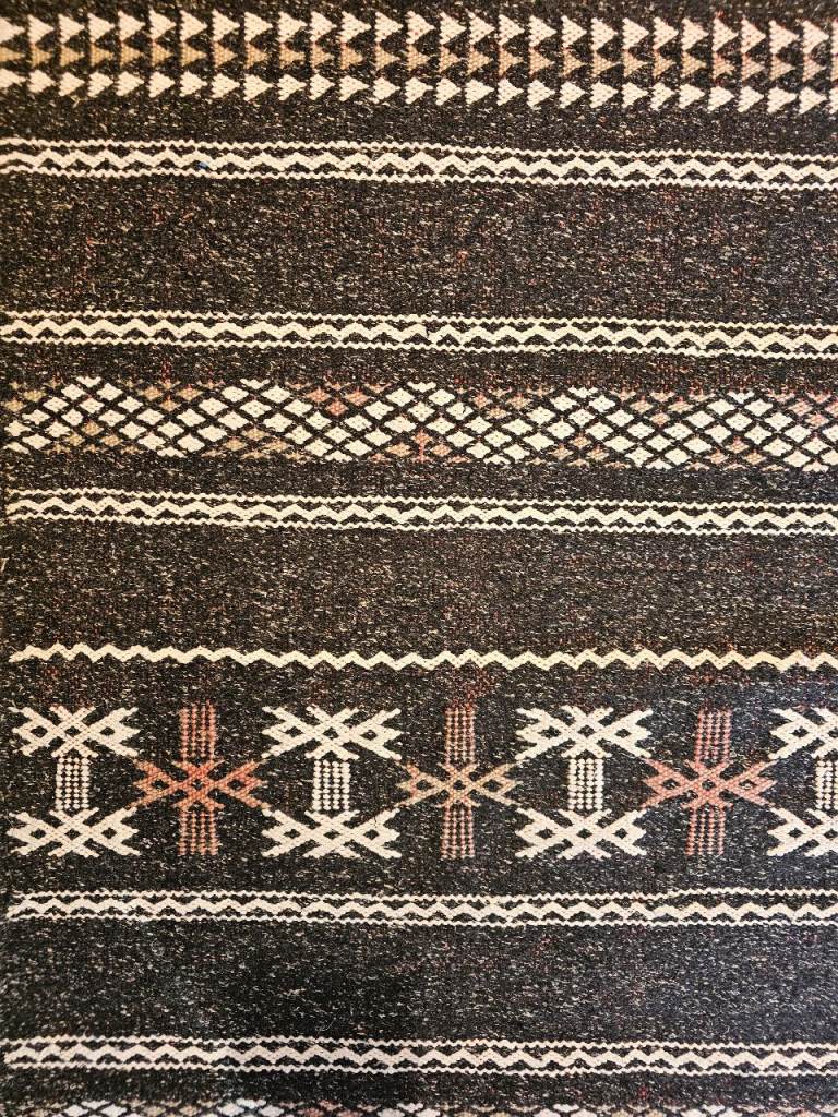 Authentic Moroccan Flatweave (Runner) Rug Wool/Cotton Blend
