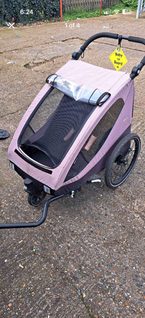 Kids 2 Seater Bike Trailer 