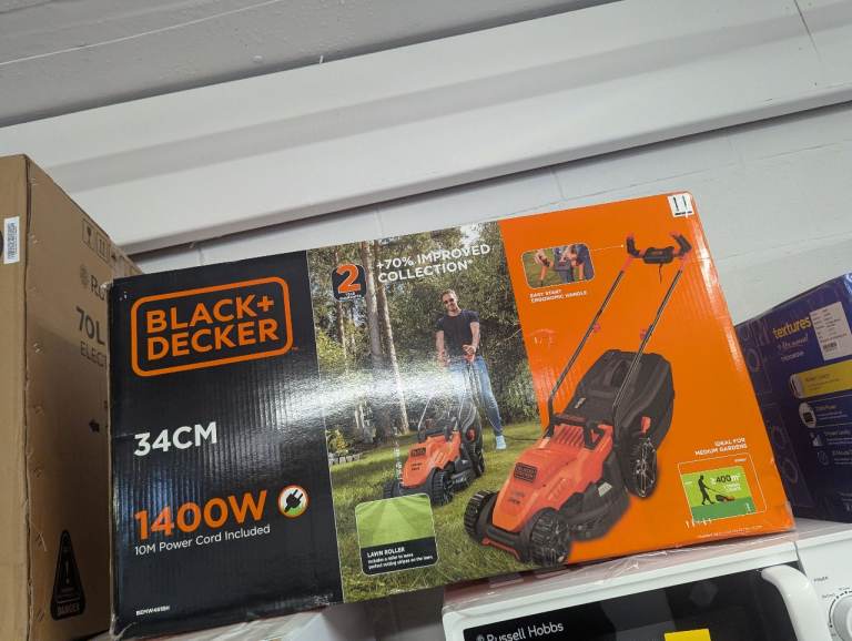Black and Decker BEMW461BH Rotary Lawnmower 340mm £99__