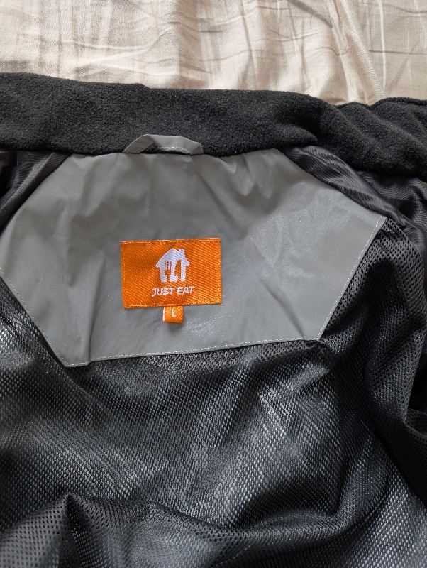 Just Eat brand new large size waterproof jacket
