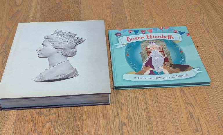 The Queen at 90 & A Platinum Jubilee Storybook (both NEW & HARDBACK) & FREE extra