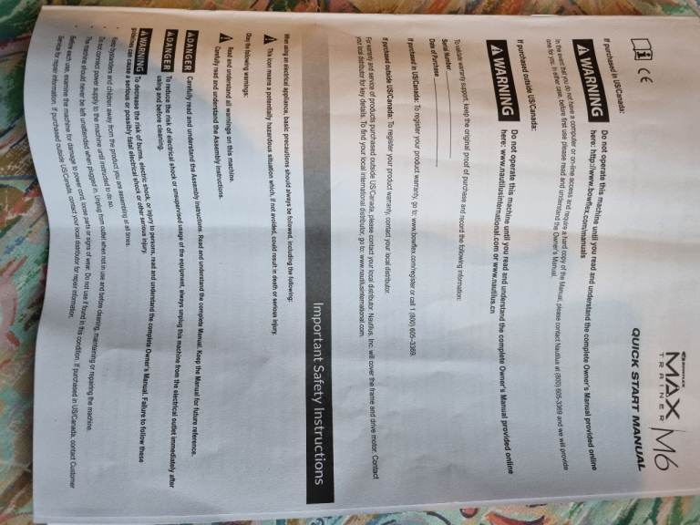 BowFlex - Max M6 Stair Stepper Trainer - Little Used