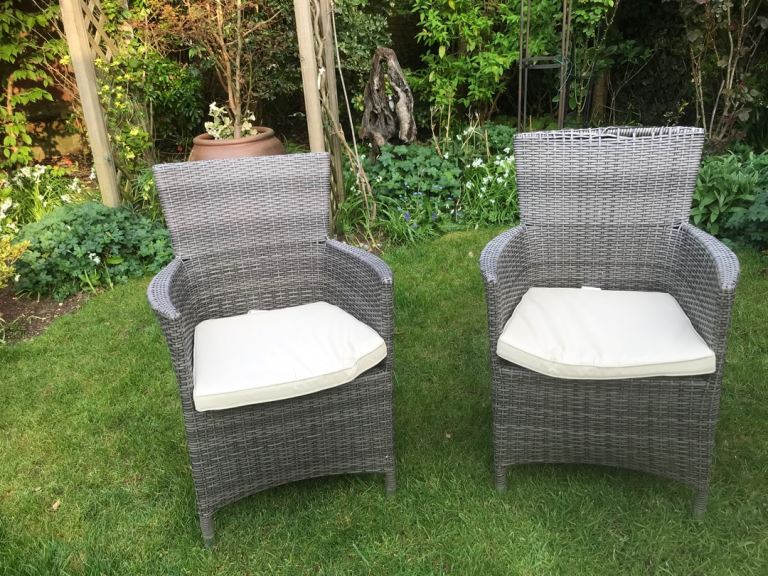 Rattan garden chairs 