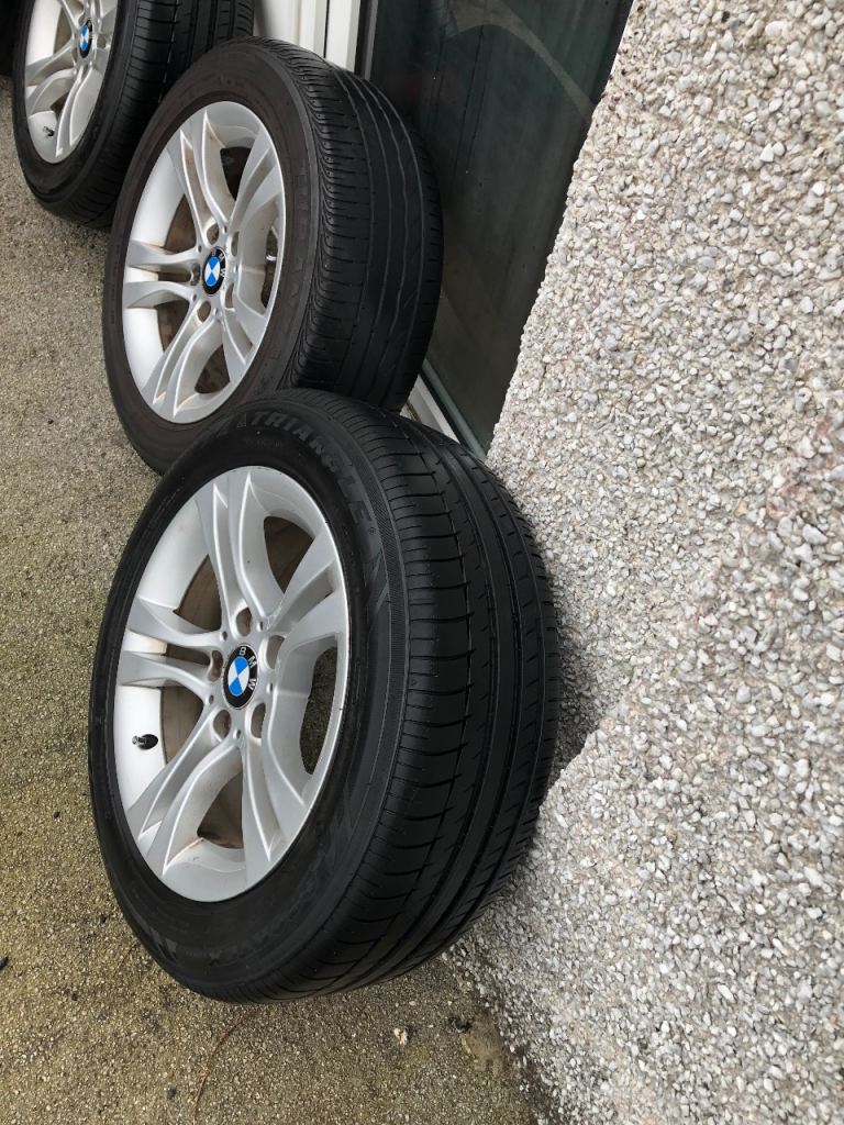 BMW wheels and virtually new tyres