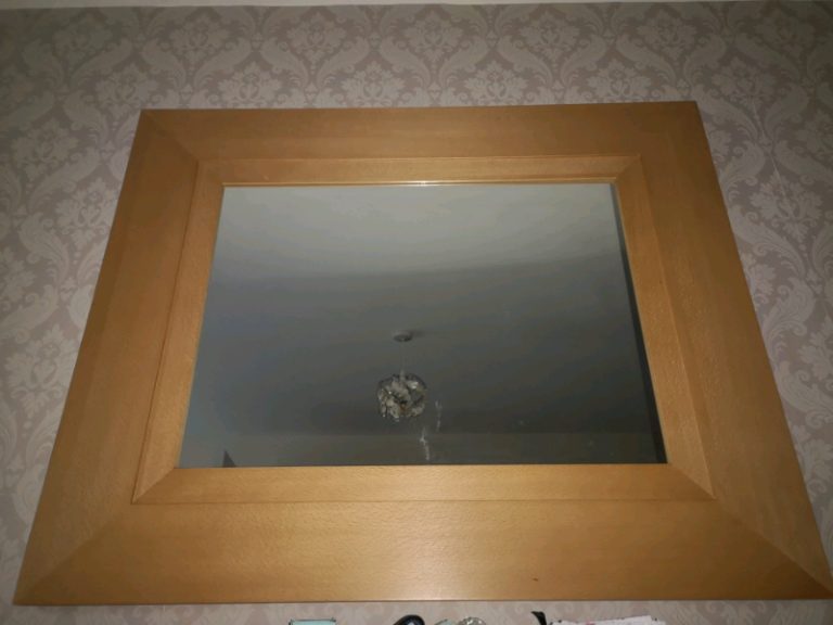 Very large living room hallway glass mirror 