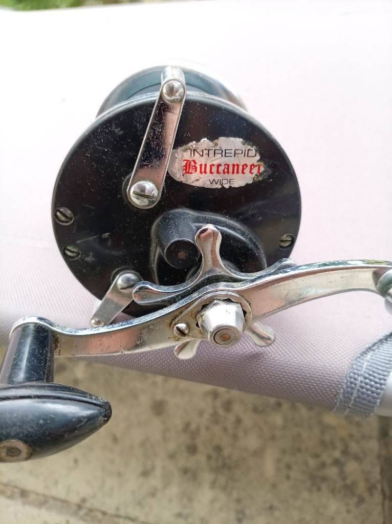 Vintage intrepid buccaneer sea fishing reel