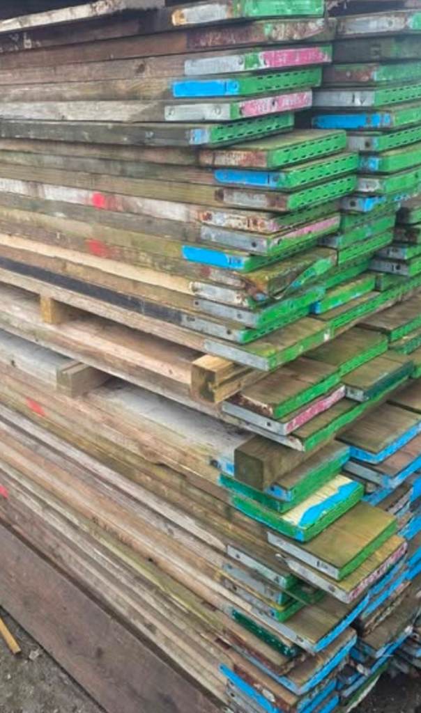 Timber reclaimed scaffolding boards 