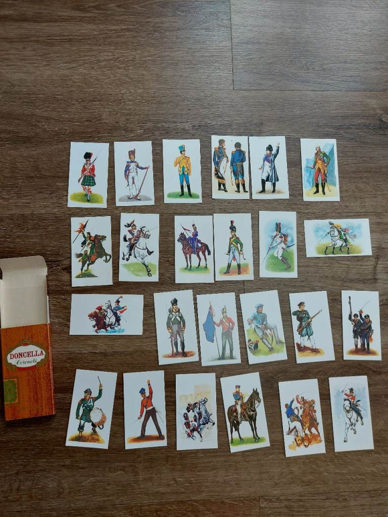 Full set Doncella cigar cards- Napoleonic Uniform