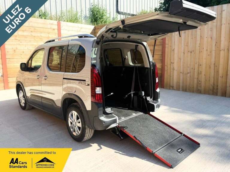 2021 Peugeot Rifter 3 Seat Auto Wheelchair Accessible Disabled Access Vehicle WAV MPV Diesel Auto...