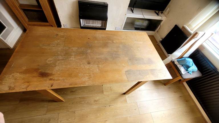 Free Solid Oak Dinning Table 