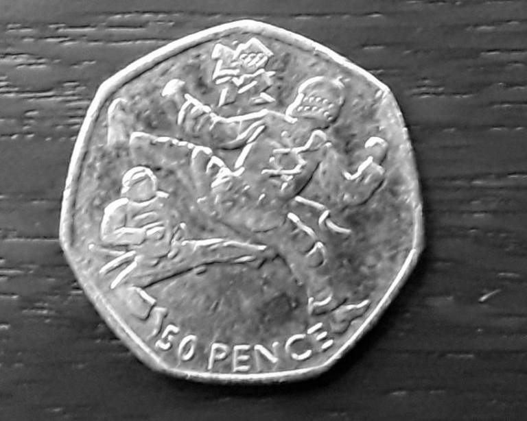 Rare and sought after 50p coins.