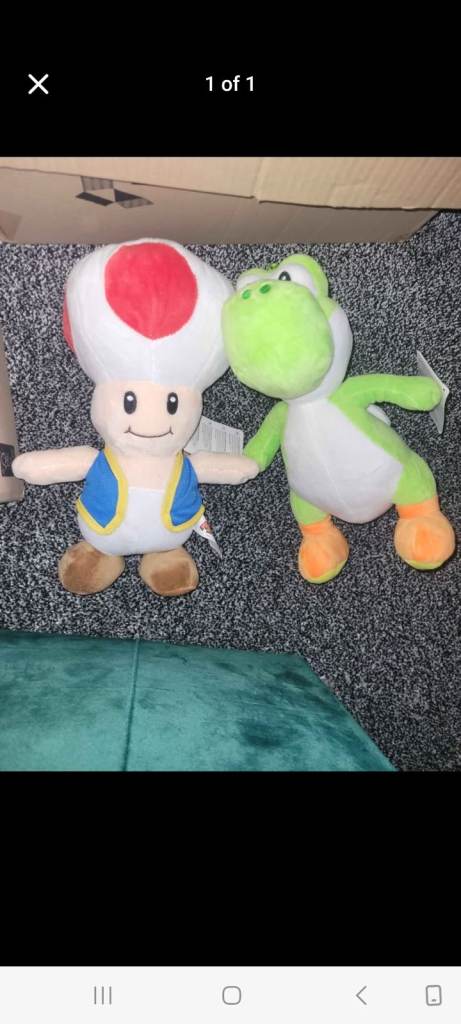 image for Mushroom and Yoshi Teddy 
