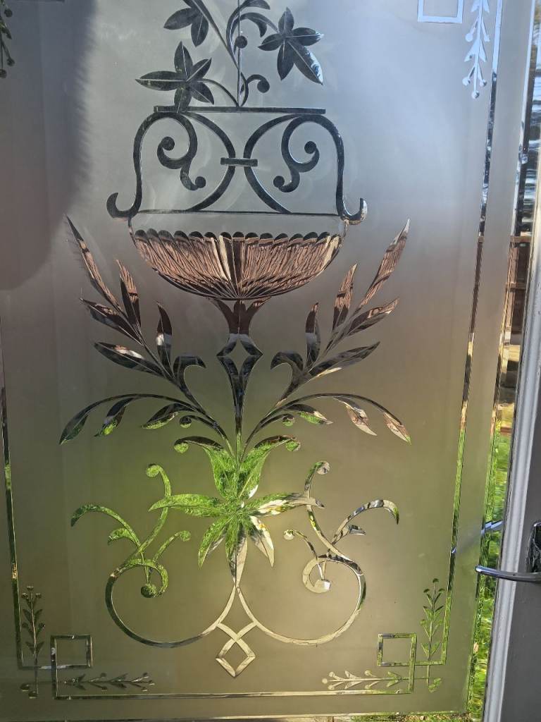 Deep Cut Etched Glass Internal door