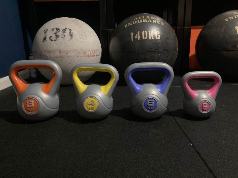 Set of 4 Kettlebells - 2kg, 4kg, 6kg, 8kg - Good Condition