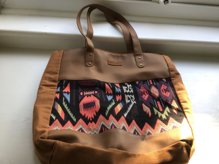 Canvas leather handbag from Kanvas katha