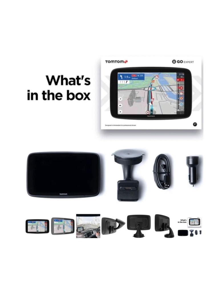 TomTom go expert 7”  Hgv, van, bus, car  satnav  in excellent condition.