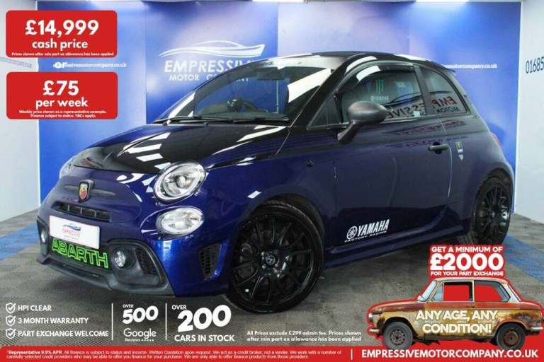 2020 70 ABARTH 595 1.4 T-JET MONSTER YAMAHA HATCHBACK 3DR PETROL MANUAL EURO 6 (